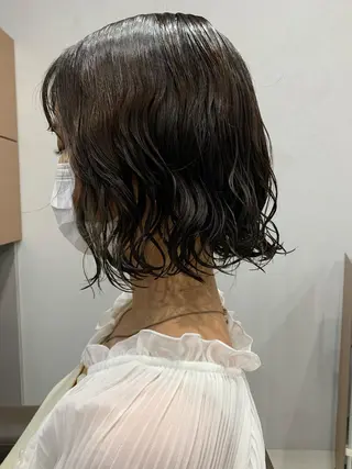 パーマ ボブパーマコテ巻き風 パーマNo1深江秀平のヘアスタイル