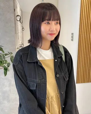 ショート デザインパーマ/ 艶カラー/ボブのヘアスタイル