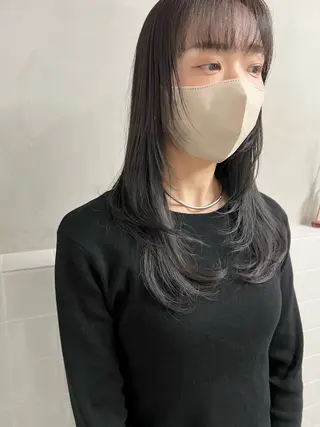 セミロング Loem【ロエム】所属・RINA 【Loem】のヘアスタイル
