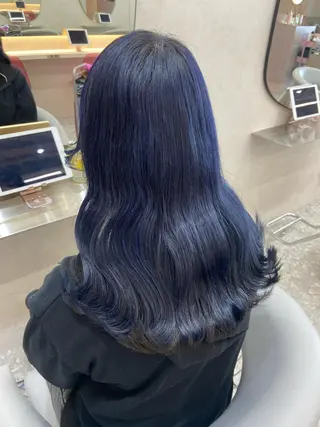 セミロング カラー 新宿/韓国ヘア 中明度カラー/かやのヘアスタイル