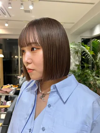 ショート カラー 🦖ミニボブ/ボブ /MOEKA🦕のヘアスタイル