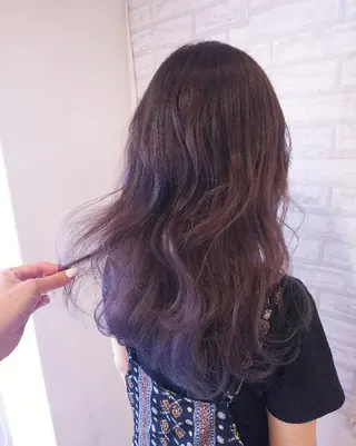 ロング カラー JIL BLAN 京都所属・RU RIのヘアスタイル