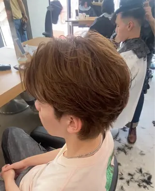 ショート カラー パーマ 福井祥太／海外風 /プードルパーマのヘアスタイル