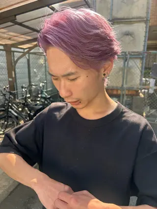 カラー メンズ 🫧🍋ダブルカラー 🍋mizuhoのヘアスタイル