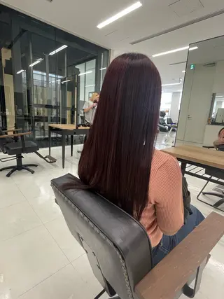 ロング 斧 海音のヘアスタイル