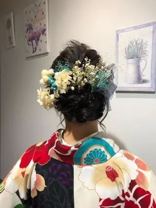 ロング ヘアアレンジ 青野 文香のヘアスタイル