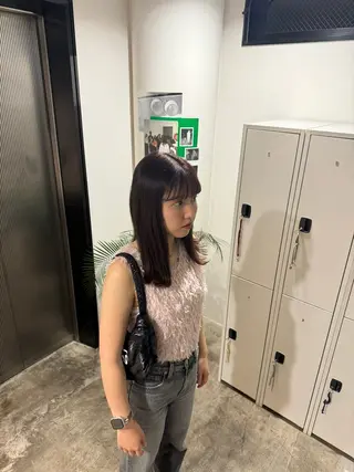 セミロング 透明感/寒色/暖色/ sayakaのヘアスタイル