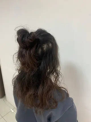 セミロング パーマ ヘアアレンジ 【Sweep】おじま のぞみのヘアスタイル