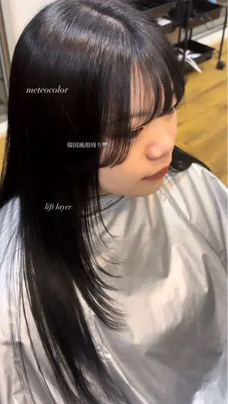 ロング カラー reborn店長 🤍リルのヘアスタイル