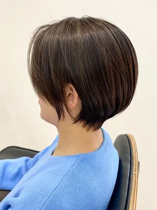 ショート カラー 当日予約🆗ショート /ハイライト/松本のヘアスタイル