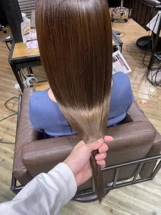 ロング 山影✨バレイヤージュ ハイライト✨メンズ◎のヘアスタイル