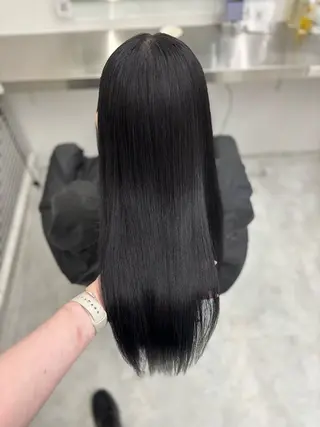 ロング カラー 韓国風暗髪ヘア🤍 🫧MIREIのヘアスタイル