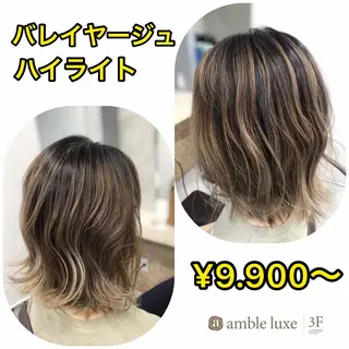 ミディアム カラー ヘアアレンジ 【公式】amble luxe池袋東口🩷のヘアスタイル
