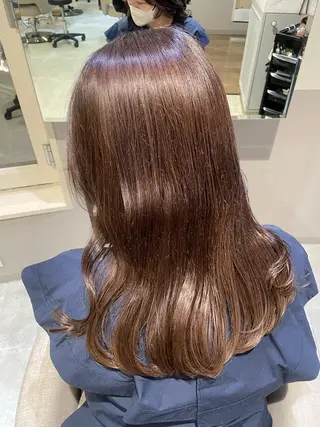 セミロング カラー ayano / 透明感・くすみカラーのヘアスタイル