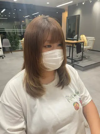 セミロング CIEN所属・松下 育未のヘアスタイル