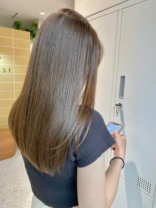 セミロング カラー LOVESTOIKE 堂本のヘアスタイル