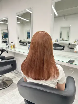 セミロング カラー ❄最強かわいいカラー ❄️MINA❄️のヘアスタイル