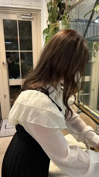 カラー じゅわっと暖色カラー 🍊Moemiのヘアスタイル