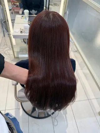 セミロング 顔周り/艶感カラー /レイヤー/TAKUのヘアスタイル