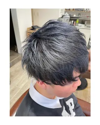 カラー メンズ ダブルカラー🎉 ハイトーン🎉スドウのヘアスタイル