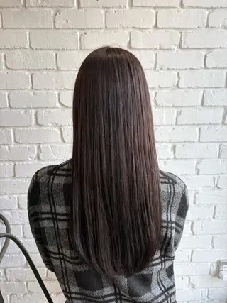 ロング 髪質改善トリートメン ト/縮毛矯正/ゆうなのヘアスタイル