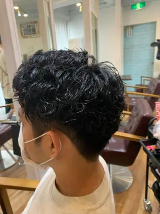 ショート CECIL hair なんば店所属・メンズパーマ 艶髪☆店長☆有馬のヘアスタイル