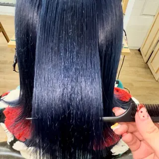 セミロング カラー ヘアアレンジ 🎀オタク美容師艶髪 カラーERINA🎀のヘアスタイル