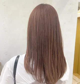 セミロング ♥️透明感×抜け感 ベージュ/佑珠♥️のヘアスタイル