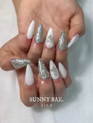 ロング ネイル SUNNY BAE.所属・Made By AIKAのネイルデザイン