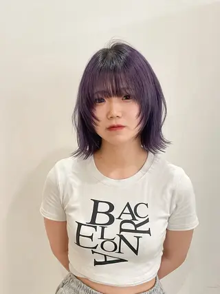 ミディアム レイヤー/ウルフ/ ハッシュカット/そらのヘアスタイル