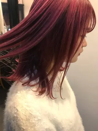 ミディアム カラー tonari 梅田、中崎町のヘアスタイル