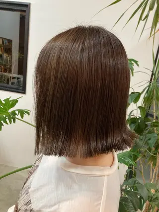 ミディアム 阪口 依美奈のヘアスタイル