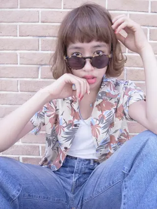 ショート カラー 北條 優輝のヘアスタイル