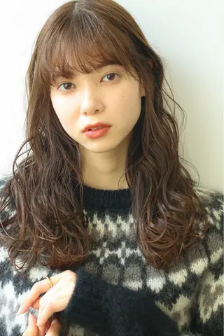 ロング パーマ フラミューム伊勢崎所属・ㅤ ㅤ ㅤ ㅤ あゆみのヘアスタイル