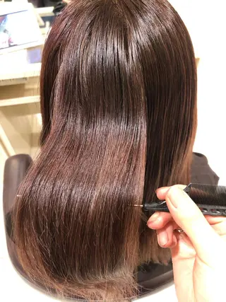 セミロング 下田 あみのヘアスタイル