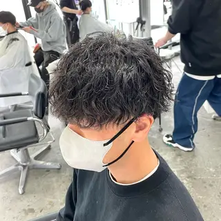 ショート パーマ メンズ メンズ特化美容師/ 藤戸 椋のヘアスタイル