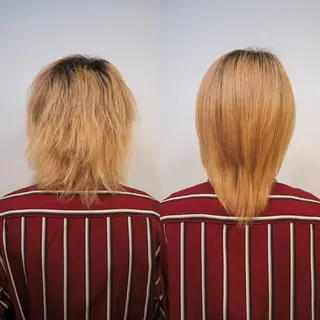 ミディアム ブリーチ/ヘアケア/ 艶髪/イギチハルのヘアスタイル