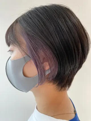 ショート カラー 福島成美/髪質改善 縮毛矯正/カラーのヘアスタイル