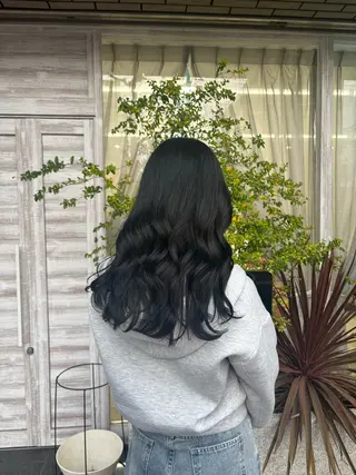 セミロング 上田 結花のヘアスタイル