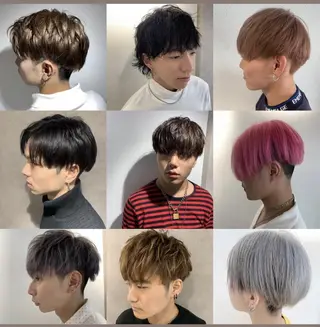 ショート カラー メンズ Selene hair OSAKAのヘアスタイル