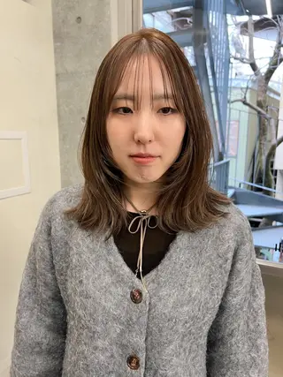 ミディアム カラー レイヤー/パーマ 🐕‍🦺Nagiのヘアスタイル