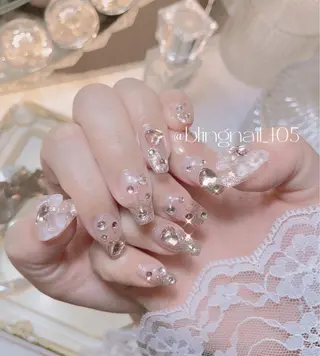 ネイル 23時まで❤︎韓国、 ワンホンネイルのネイルデザイン