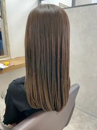 セミロング カラー 髪質改善×METEO 店長 貞松直也のヘアスタイル