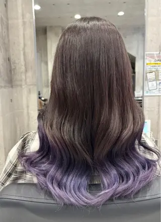 ロング 🍑🧋ハイトーン 暖色カラーlucaのヘアスタイル