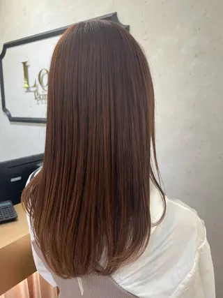 セミロング ♥️透明感×抜け感 ベージュ/佑珠♥️のヘアスタイル