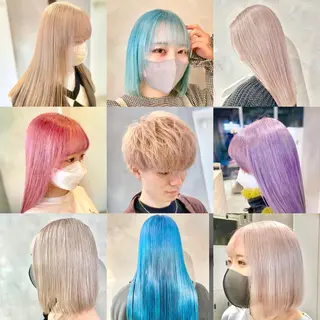 ショート カラー ハイトーン×レイヤー ／遠藤将太のヘアスタイル