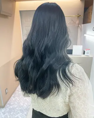 ロング rina／ベージュ ワンホン/韓国ヘアのヘアスタイル