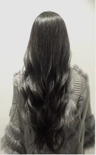 ロング カラー 小顔カット✨ 透明感カラー/村上のヘアスタイル