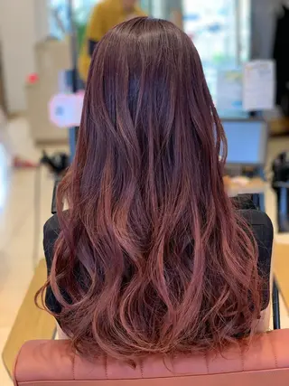 ロング カラー 髪質改善カラーリスト /根本雄貴のヘアスタイル