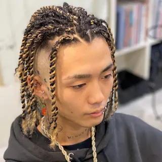 ショート カラー パーマ ヘアアレンジ メンズ 中元 淳のヘアスタイル